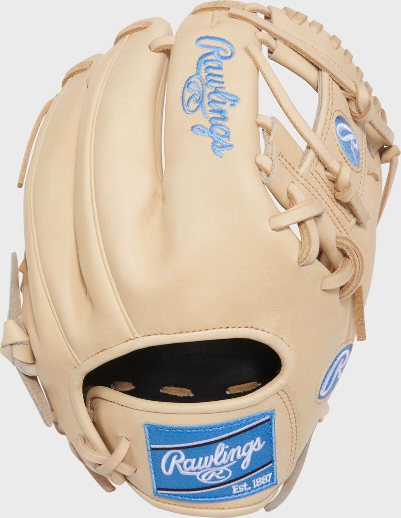 Back of a Heart of the Hide 11.5-inch Fastpitch Softball Glove