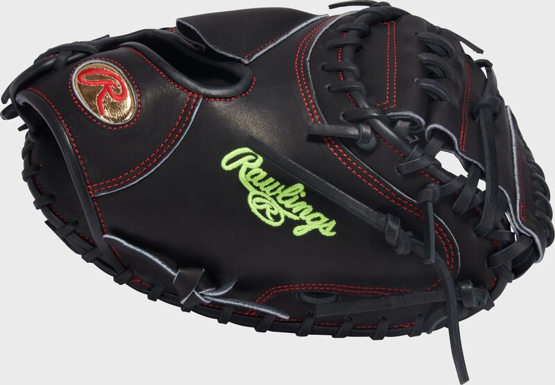 Thumb of a black Gameday 57 Series Gabriel Moreno Heart of the Hide Catcher's Mitt loading=