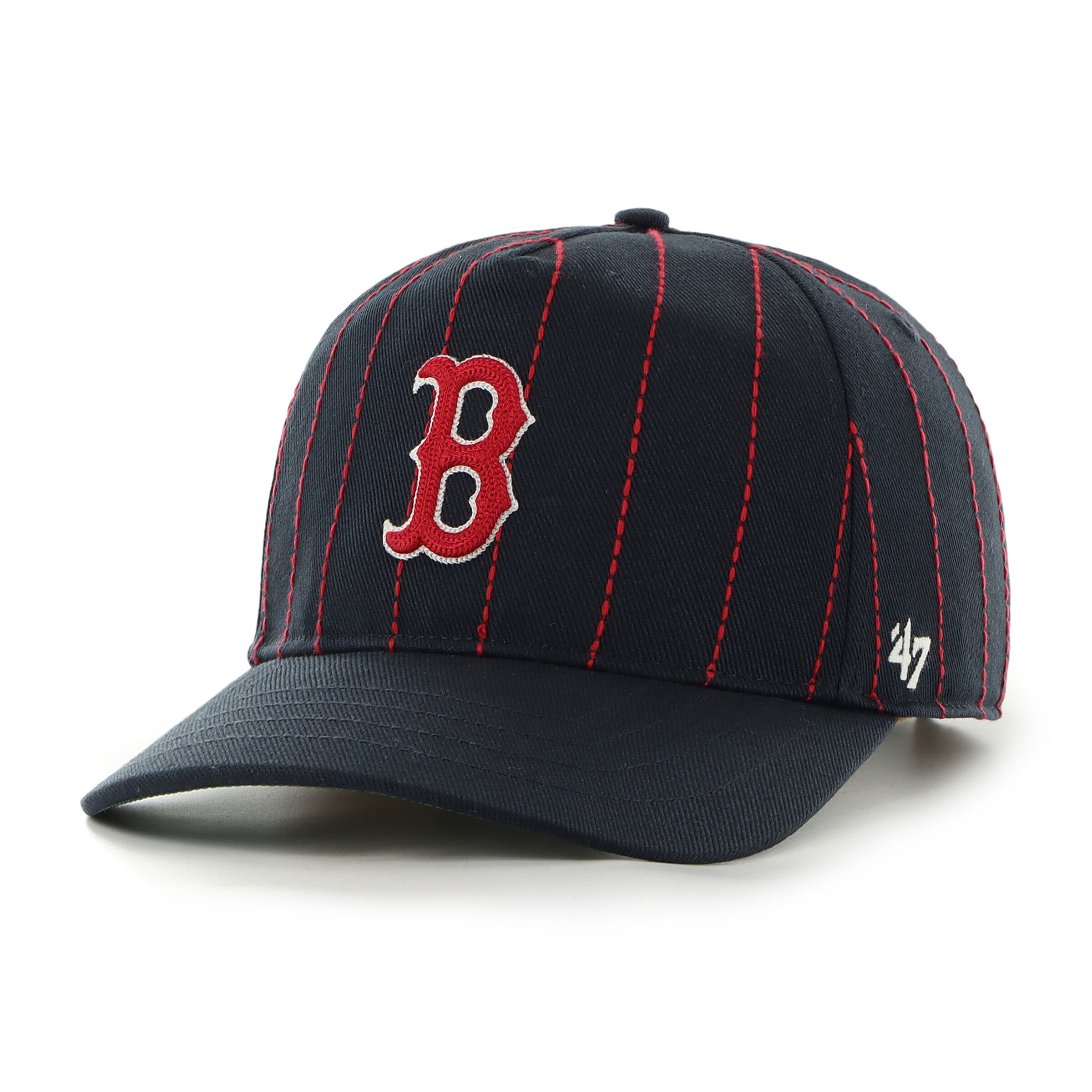 Boston Red Sox Rawlings '47 Brand Pinstripe Hitch Hat