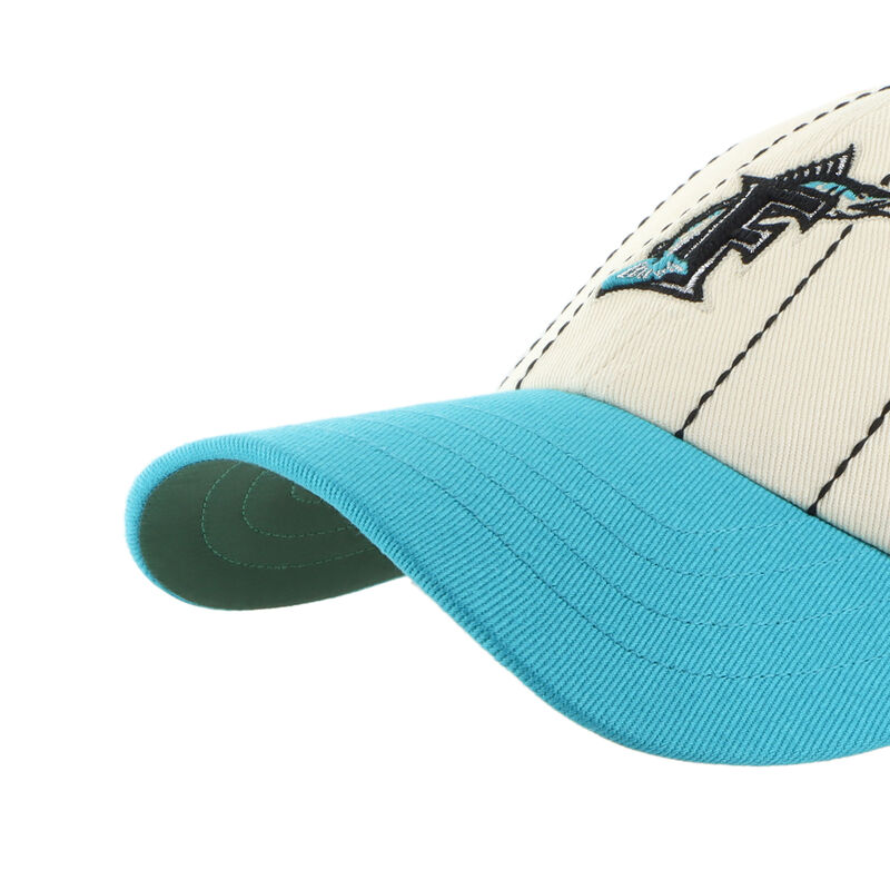 Miami Marlins Rawlings '47 Brand Pinstripe Clean Up Hat