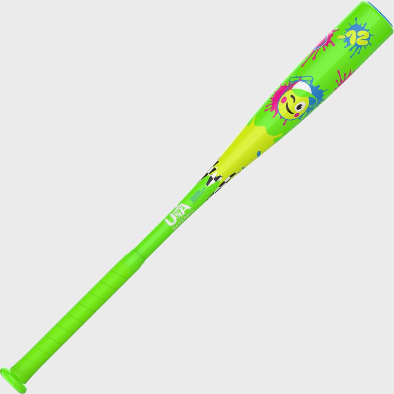 Rawlings Glow Mojis T-Ball -12 USA Baseball Bat, -12, 24 in