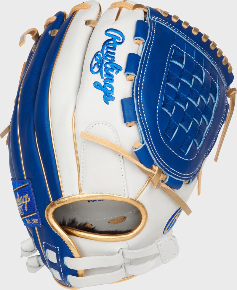 Liberty Advanced Color Series 12 in Fastpitch Glove, White/Royal, Right loading=
