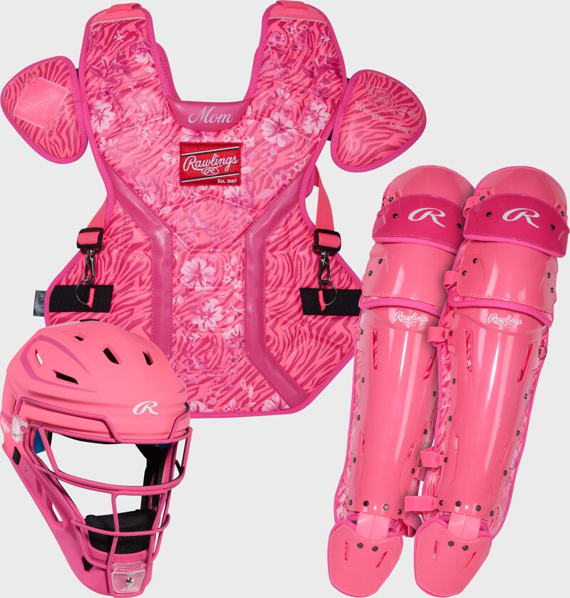 Rawlings Mother's Day Mach Pro Series Catcher's Set, Large