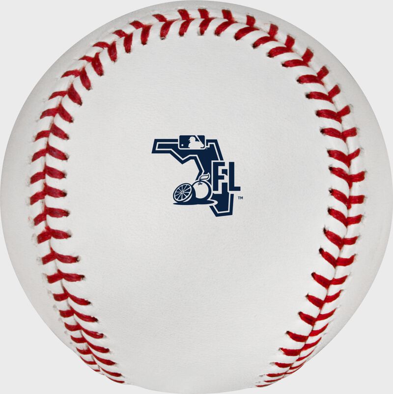 The 2020 Florida Spring Training logo on an Official MLB baseball - SKU: ROMLBSTFL20