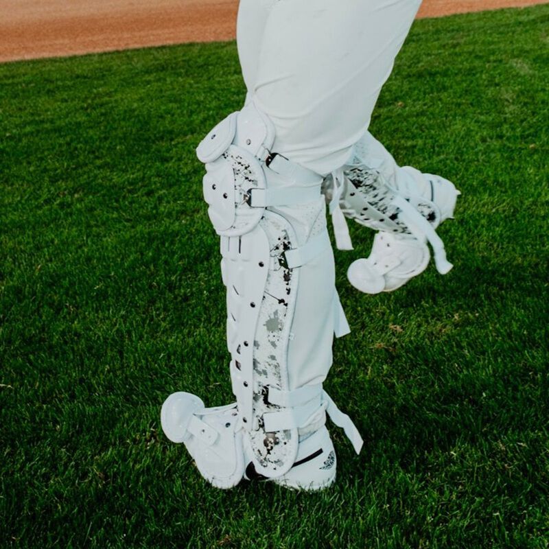 Limited Edition Mach Splatter Catcher's Gear Set, Adult, Black/White