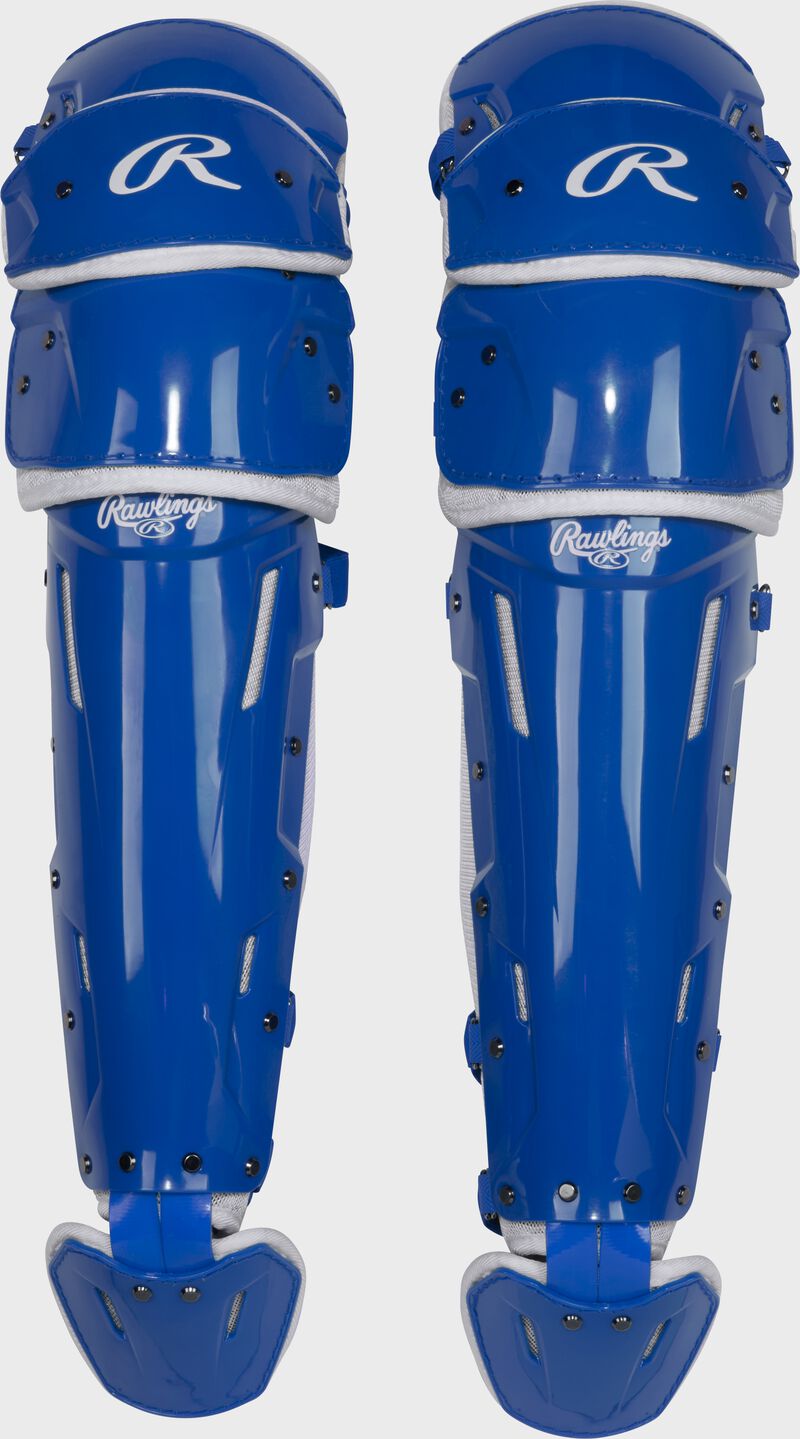 A set of royal Mach Pro Series leg guards