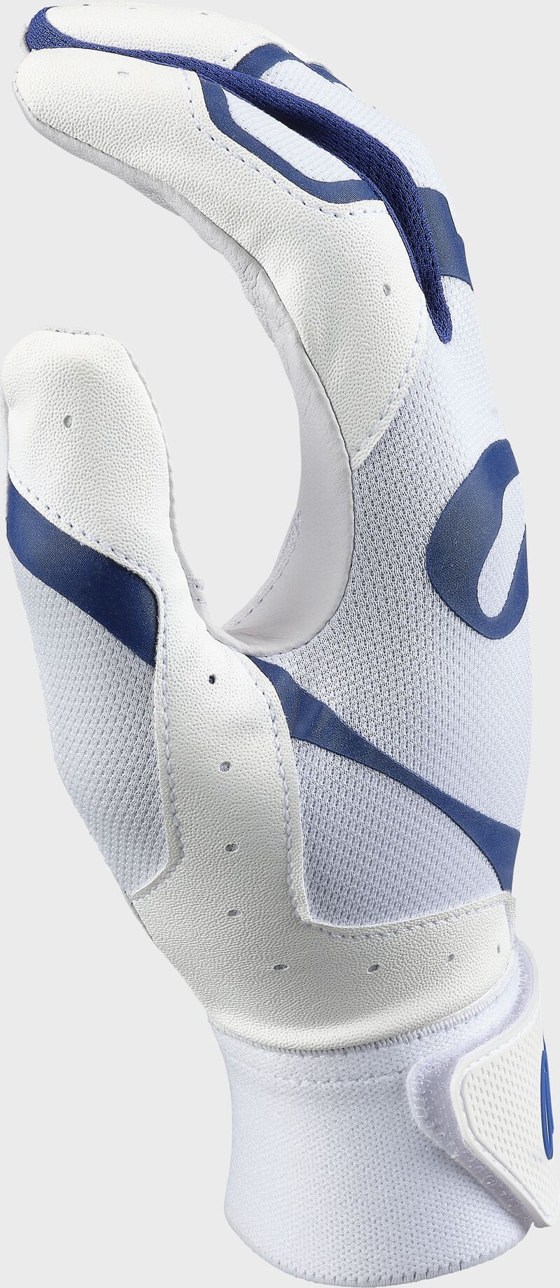 Thumb of a white/navy 5150 II batting glove - SKU: 5150IIBG-WHNY loading=