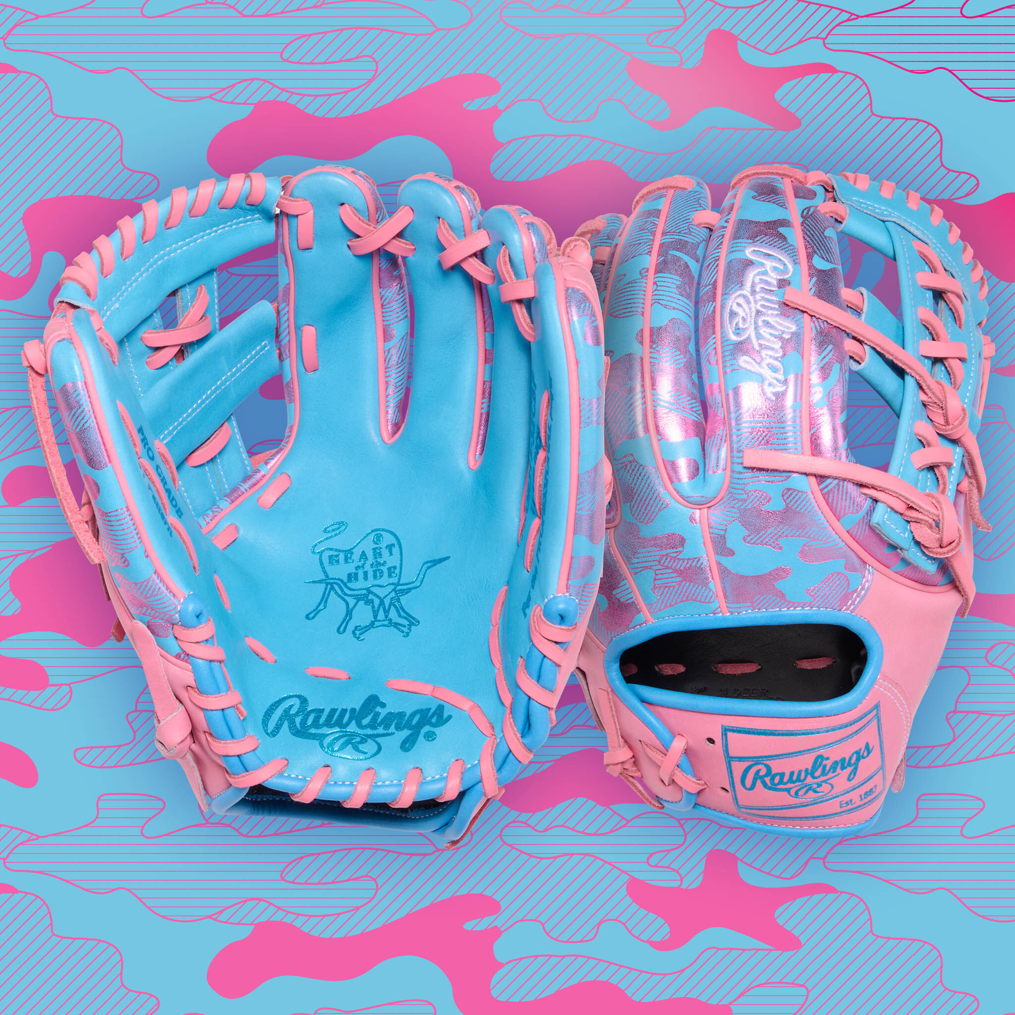 Rawlings HOH ColorSync 10 Metallic Camo 11.75-Inch Glove