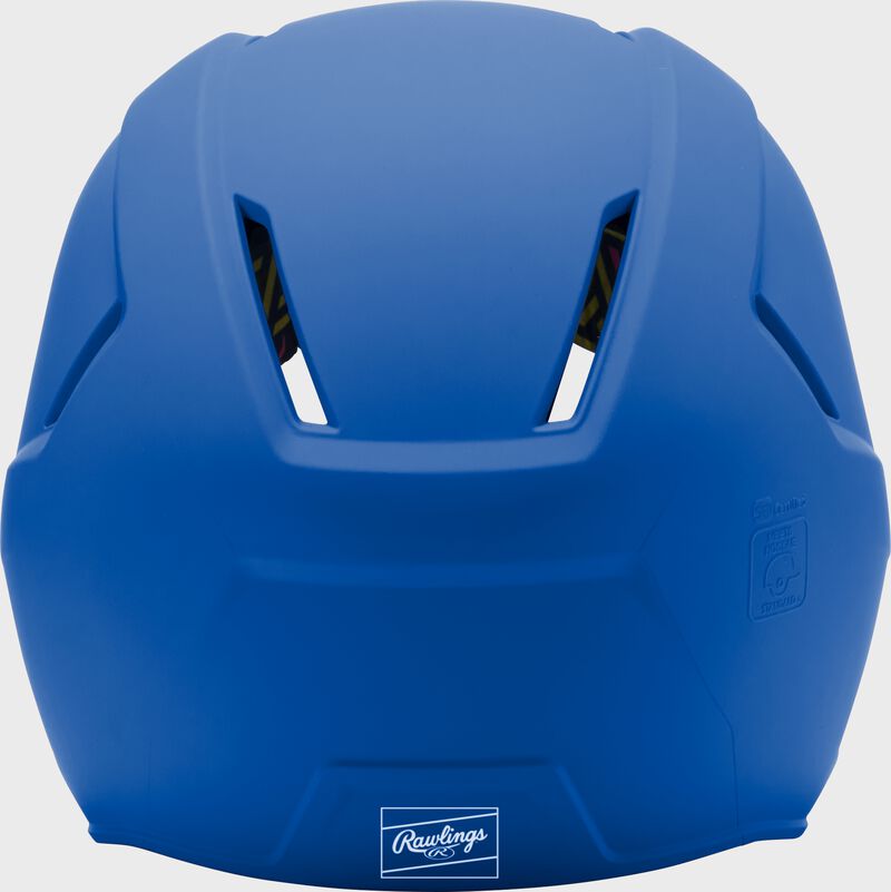 Rawlings CoolFlo Max Highlighter Youth Batting Helmet with Face Guard, Royal, M/L