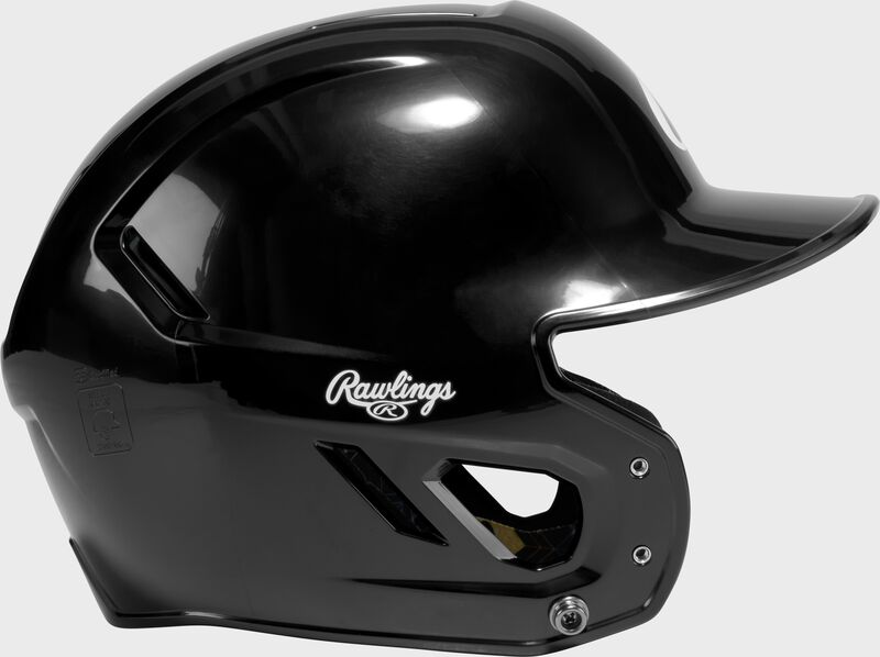 Rawlings CoolFlo Max Youth Batting Helmet, Black, M/L