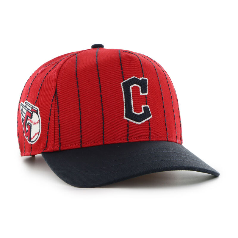 Cleveland Guardians Rawlings '47 Brand Pinstripe Hitch Hat
