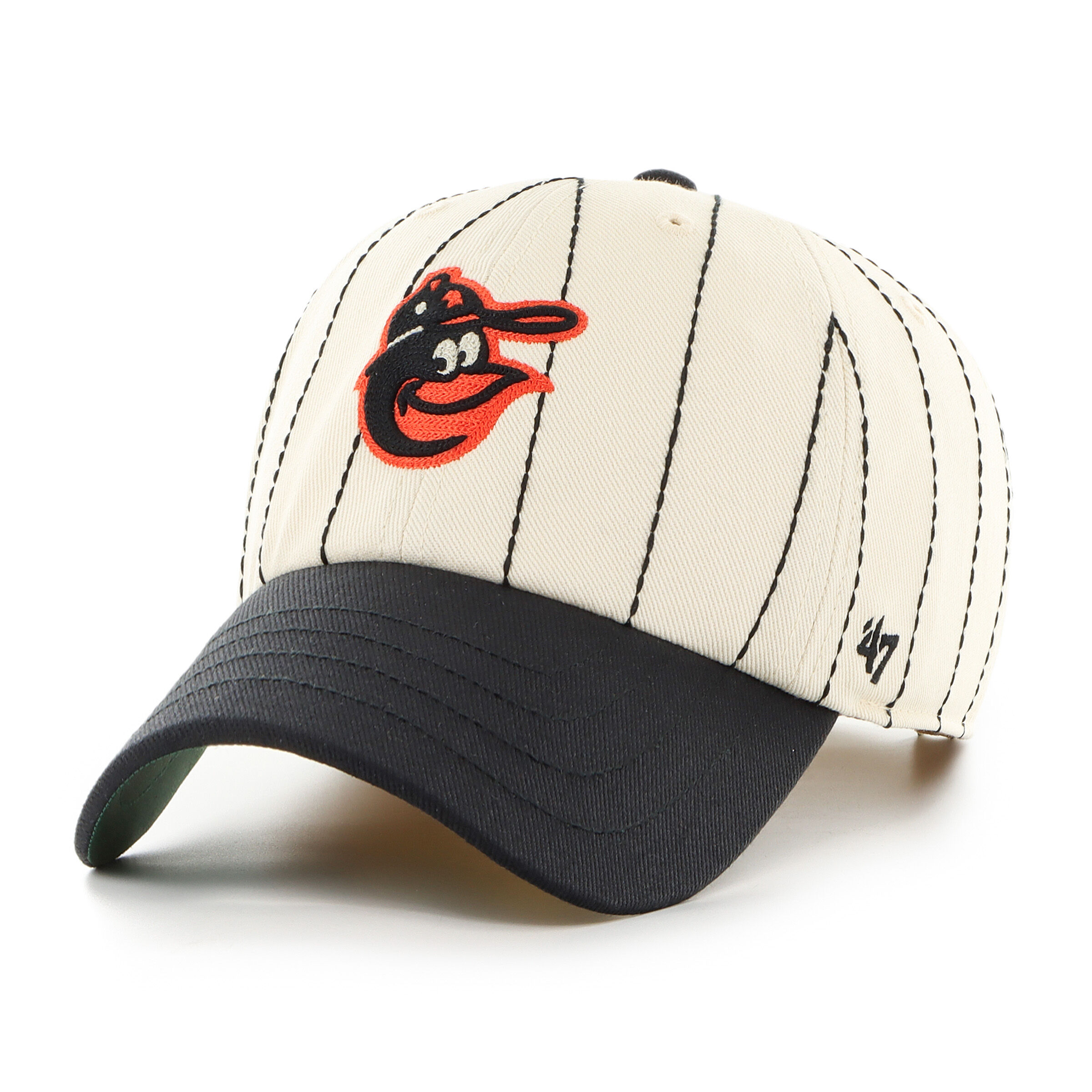 Baltimore Orioles Rawlings '47 Brand Pinstripe Clean Up Hat