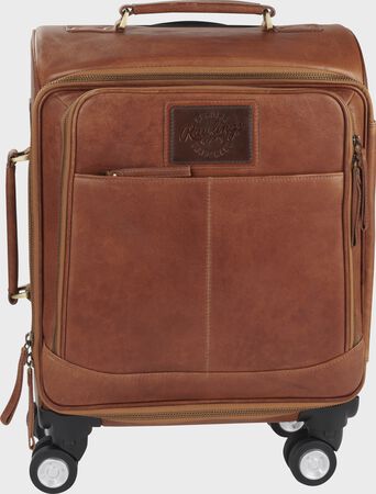 Origins Leather Four Spin Trolley Luggage Bag