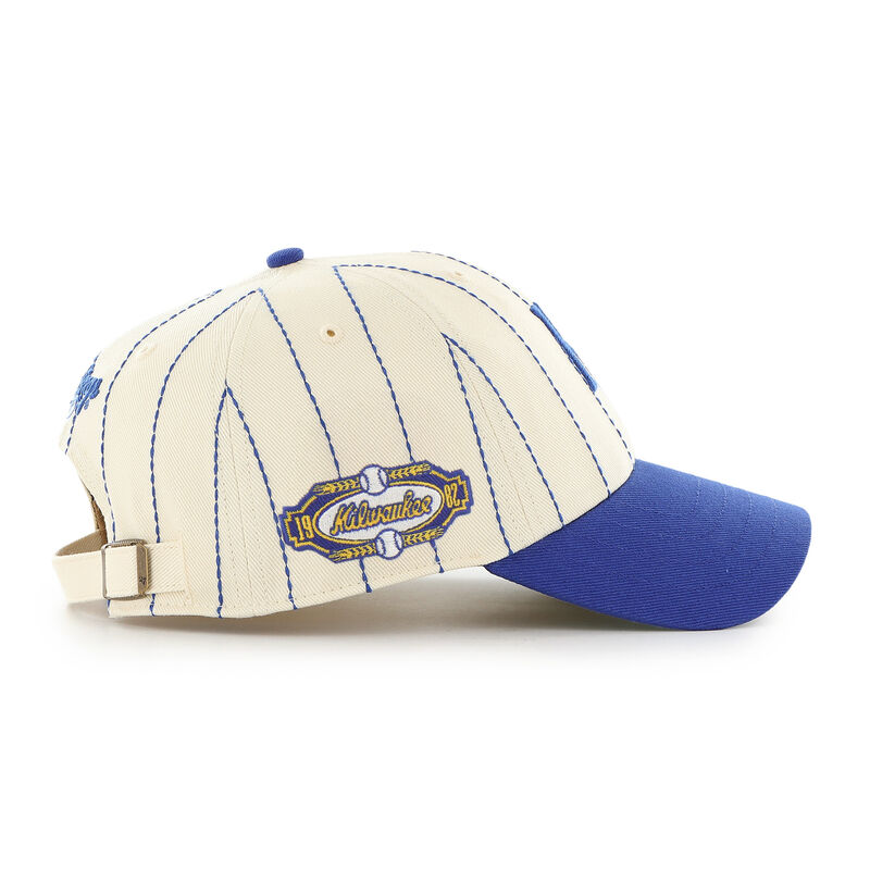 Milwaukee Brewers Rawlings '47 Brand Pinstripe Clean Up Hat