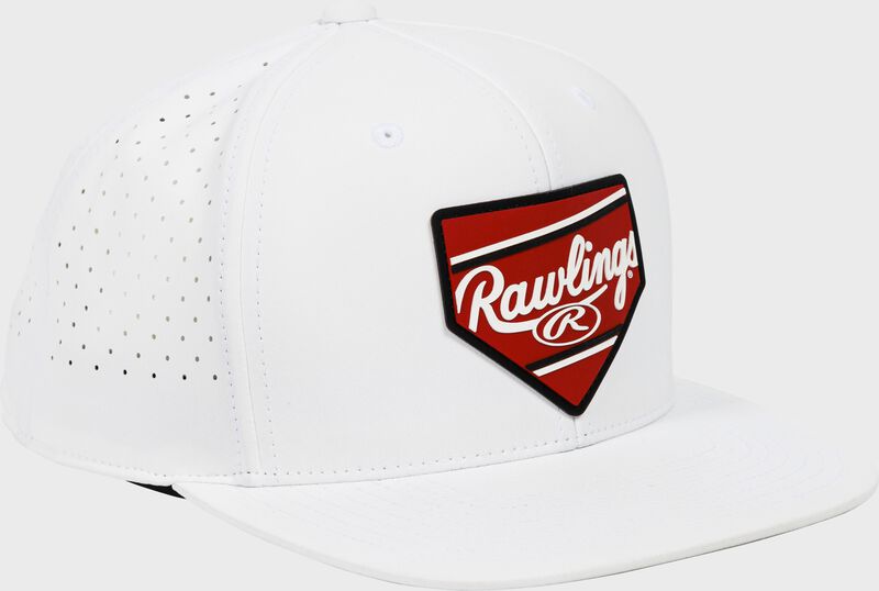 Rawlings Home Plate Performance Flat Bill Snapback Hat loading=