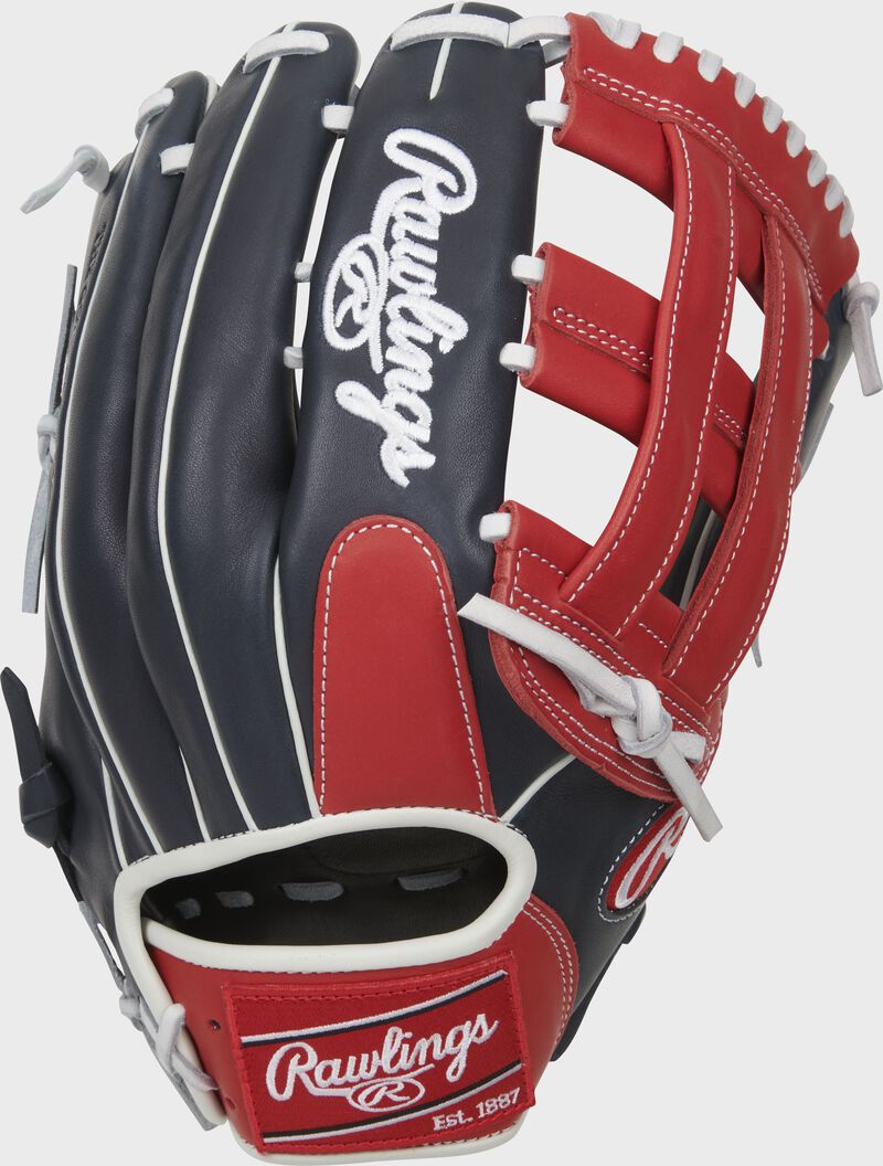 Shell back view of 2022 Breakout 12.75-inch outfield glove