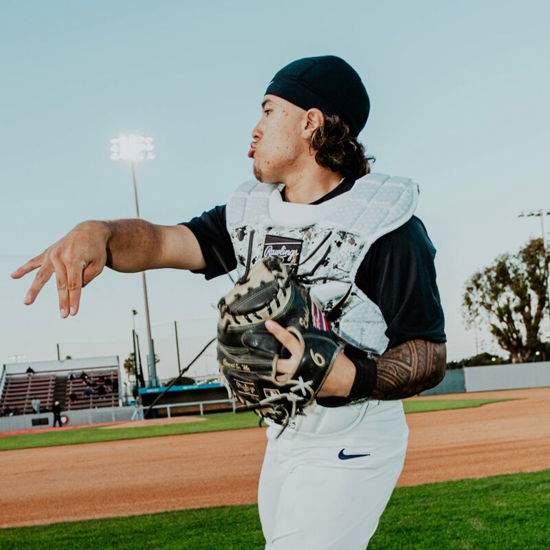 Limited Edition Mach Splatter Catcher's Gear Set, Adult, Black/White