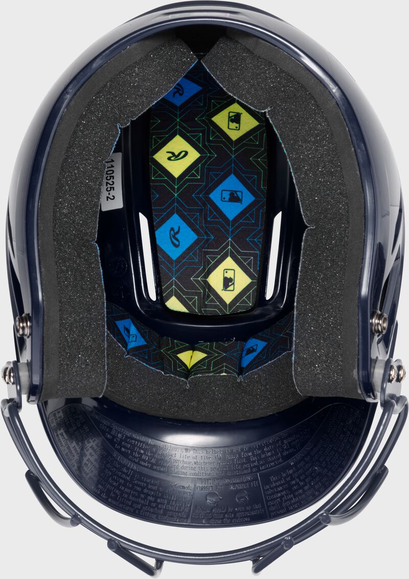 Rawlings CoolFlo Max Batting Helmet With Face Guard, Navy, M/L