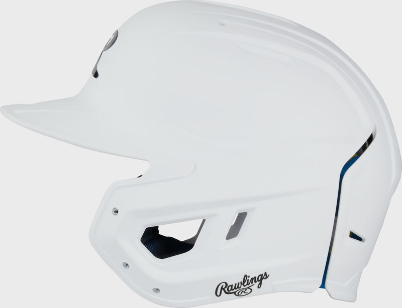 Rawlings Mach Fit Baseball Batting Helmet, White