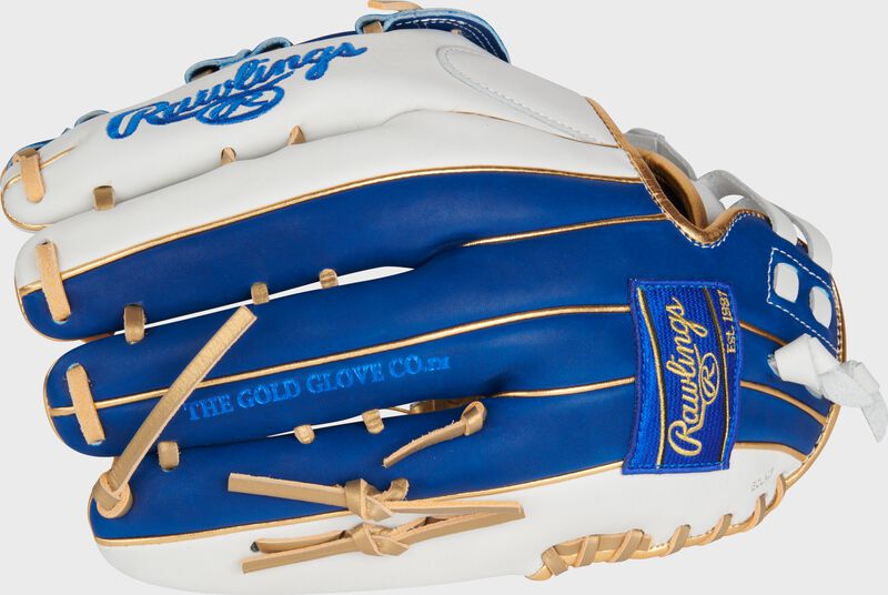 Liberty Advanced Color Series 12.75 in Outfield Glove, White/Royal, Right loading=