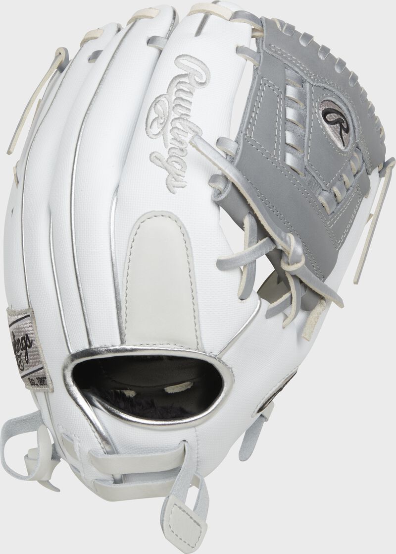 White back of a Liberty Advanced 12" 1-Piece solid web glove with a Pull Strap back - SKU: RLA120-31WSS loading=