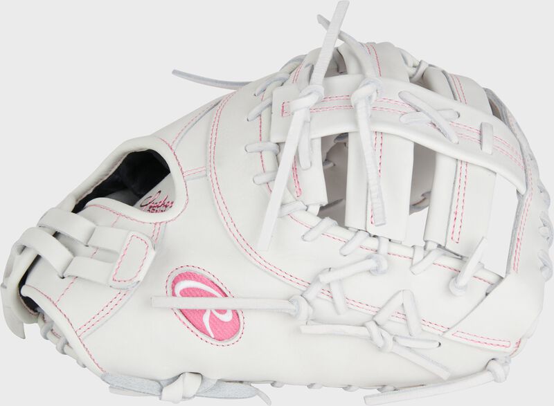 Liberty Advanced Color Series 13 in 1st Base Mitt, White/Pink, Left loading=