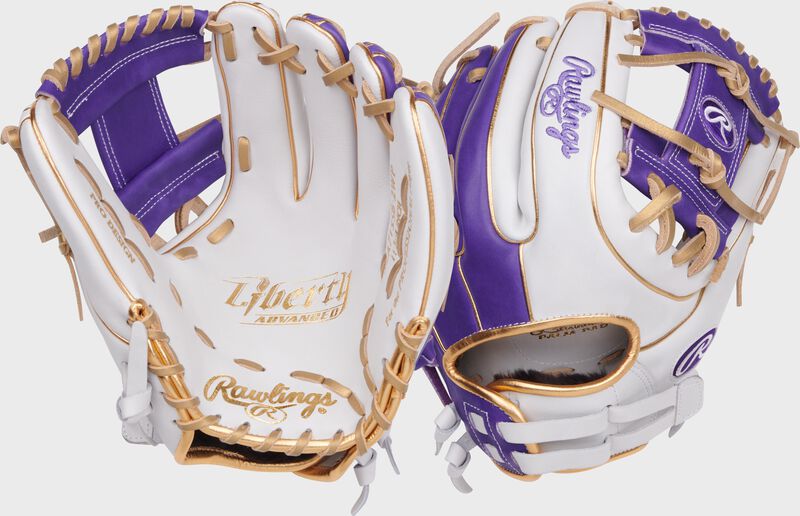 Liberty Advanced Color Series 11.75 in Infield Glove, White/Purple, Right loading=