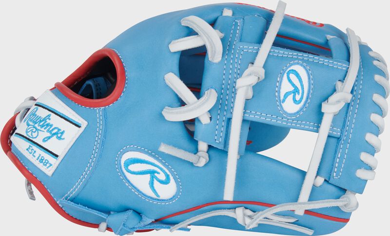 Thumb of a Columbia blue Rawlings NXT Series 11.75-Inch Infield Glove with a Pro I-web