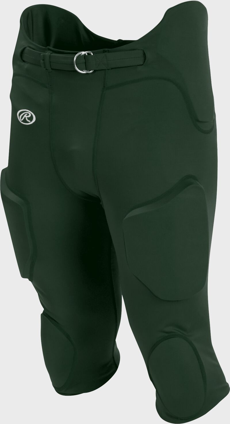 Front of Rawlings Dark Green Adult Lightweight Football Pants - SKU #FPL loading=