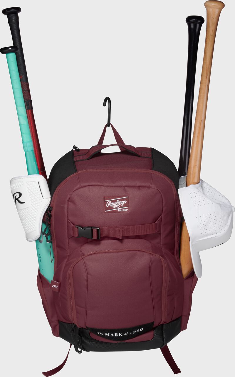Rawlings Journey Players Backpack, Maroon