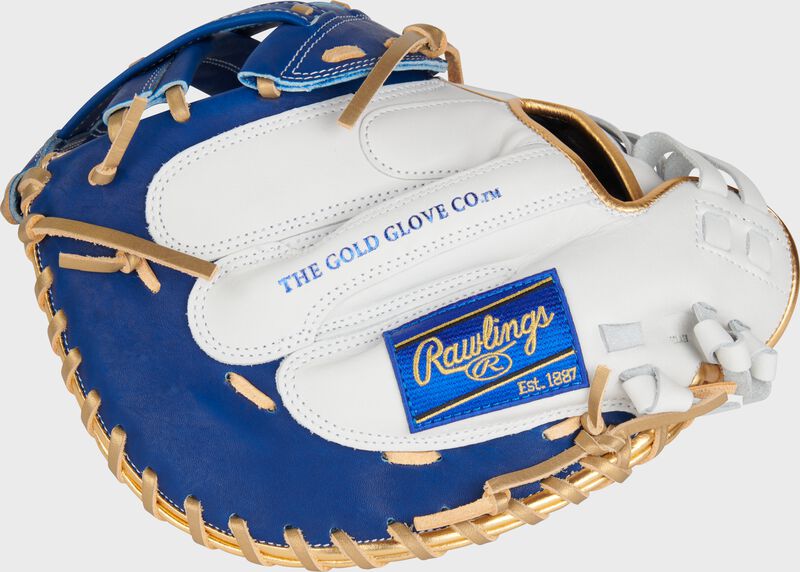 Liberty Advanced Color Series 34 in Catcher's Mitt, White/Royal, Right loading=