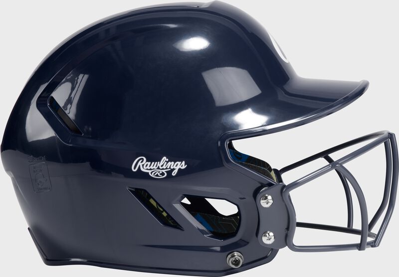 Rawlings CoolFlo Max Batting Helmet With Face Guard, Navy, M/L