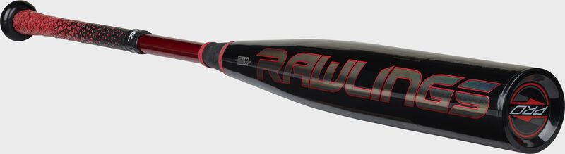3/4 angle view of a 2021 Quatro Pro BBCOR -3 Bat - SKU: BB1Q3 loading=