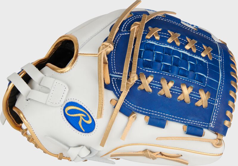 Liberty Advanced Color Series 12.5 in Fastpitch Glove, White/Royal, Right loading=