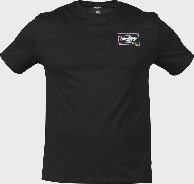 Rawlings Neon Heart of the Hide T-Shirt, Adult S
