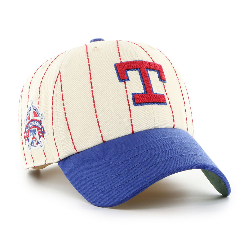 Texas Rangers Rawlings '47 Brand Pinstripe Clean Up Hat