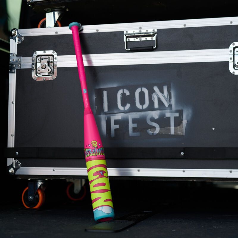 Rawlings Icon Fest Pink USA Baseball Bat, -10, 27 in