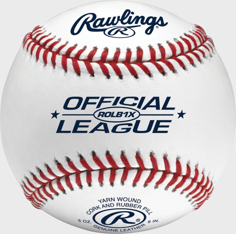 ROLB1X Official League practice baseball with raised seams