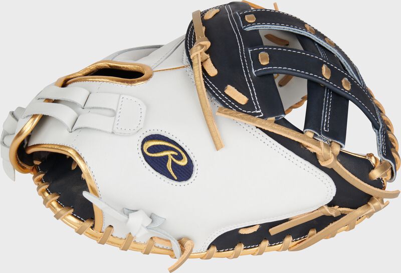 Liberty Advanced Color Series 34 in Catcher's Mitt, White/Navy, Right loading=