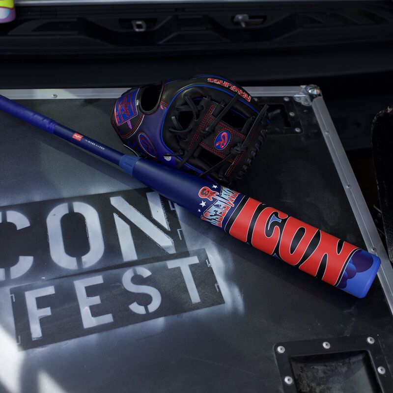 Rawlings Icon Fest Navy -3 BBCOR Baseball Bat, 34 in