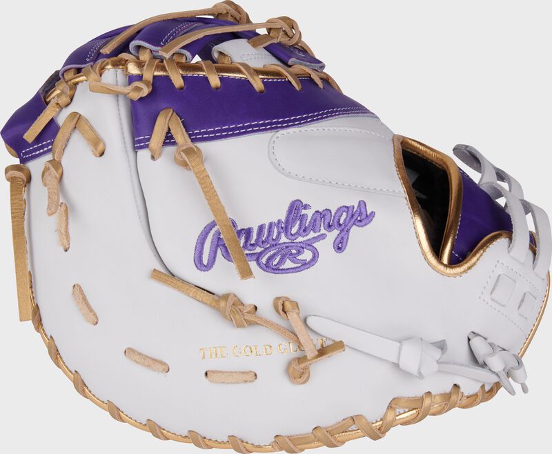 Liberty Advanced Color Series 13 in 1st Base Mitt, White/Purple, Left loading=