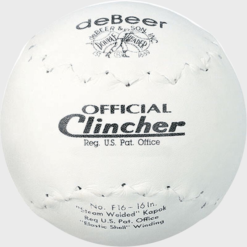 A white W601457 deBEER 16-inch clincher softball loading=