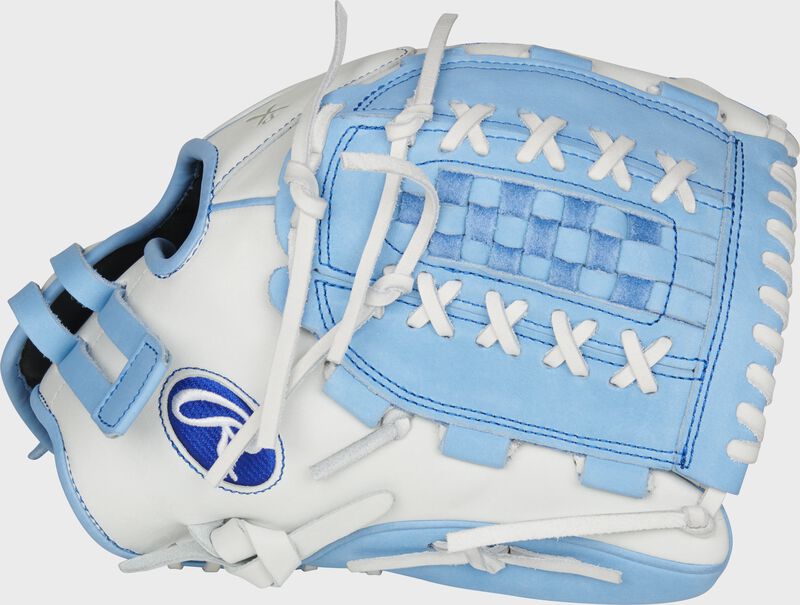 Thumb of a Columbia Blue/White Liberty Advanced Color Series 12.5in Fast Pitch Glove | SKU:RLA125-18CB loading=