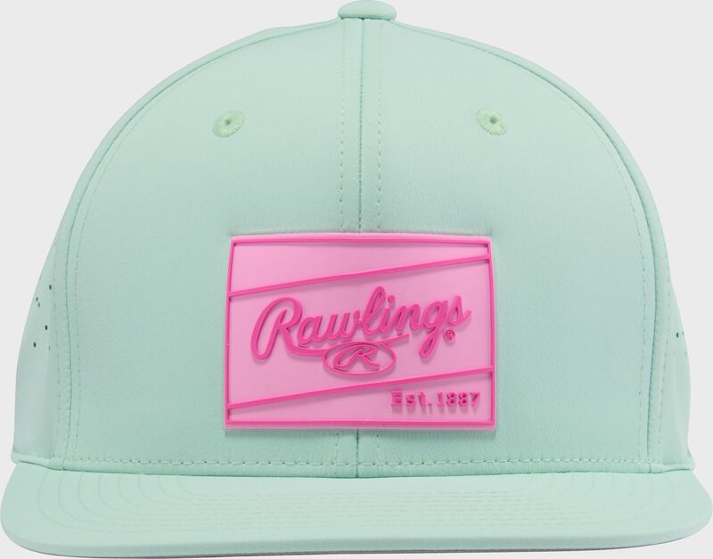 Rawlings Mint Performance Flat Bill Snapback Hat