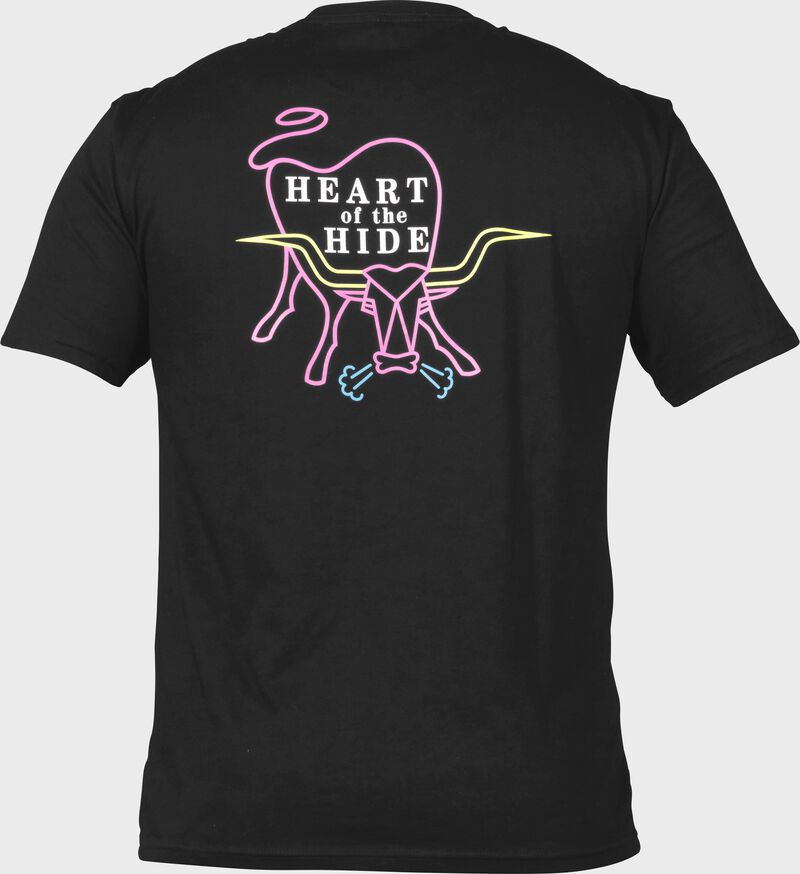 Rawlings Neon Heart of the Hide T-Shirt, Adult S
