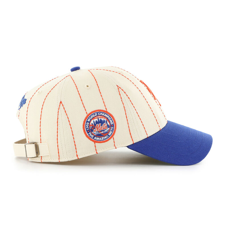 New York Mets Rawlings '47 Brand Pinstripe Clean Up Hat