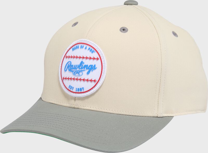Rawlings Gray Baseball Logo Hat