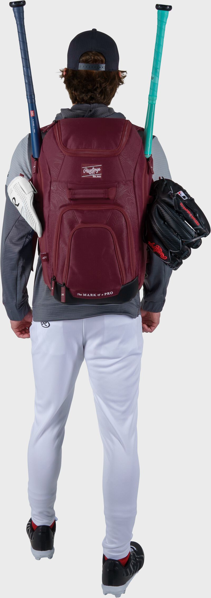 Franchise 2 Players Backpack, Maroon