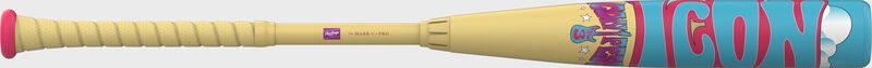 Rawlings Icon Fest Tan -3 BBCOR Baseball Bat, 34 in
