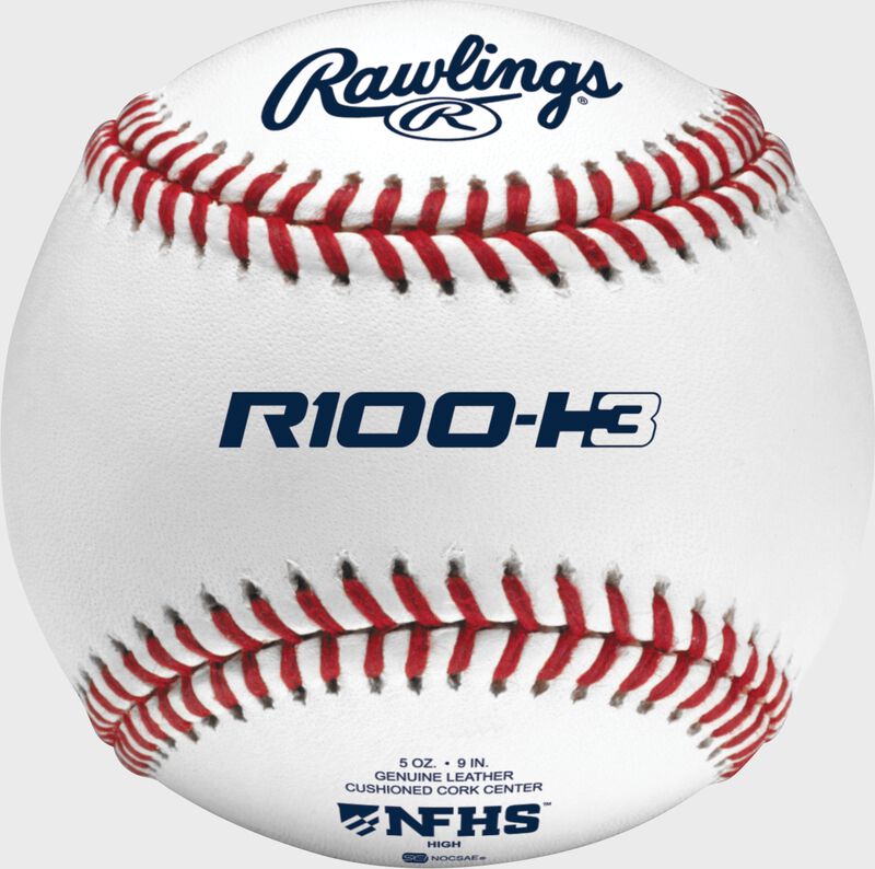 R100-H3 NFHS Official high school baseball with the NFHS logo